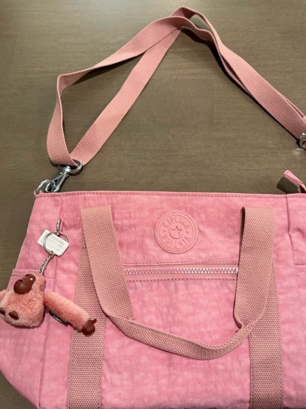 Kipling Dusty Pink Convertible Shoulder & Crossbody Bag